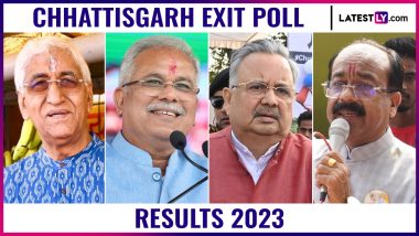 Today's Chanakya Exit Poll 2023 Results for Chhattisgarh Assembly Election: Congress Likely To Retain Power Despite BJP Surge, Shows Survey; Check Seat-Wise Details